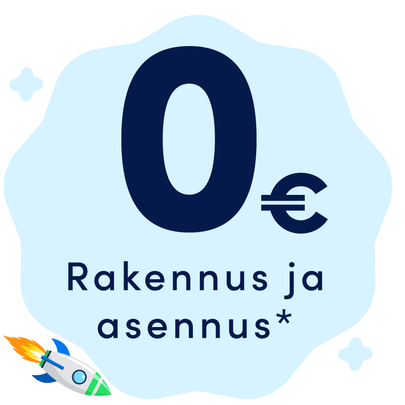 Valokuidun rakennus ja asennus 0 €
