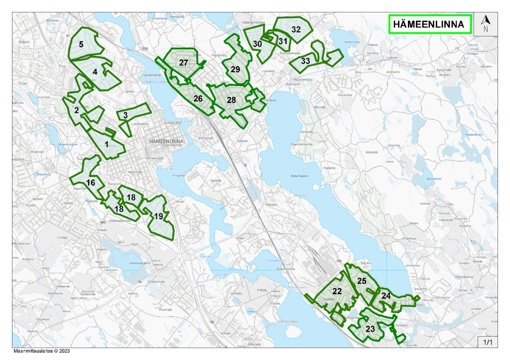 Hämeenlinna Alueet 1, 2, 3, 4, 5, 16, 18, 19, 22, 23, 24, 25, 26, 27, 28, 29, 30, 31, 32, 33 (pdf)