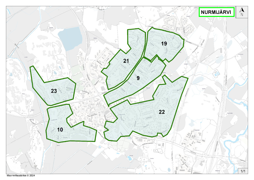 Nurmijärvi Alueet 9, 10, 19, 21, 22, 23