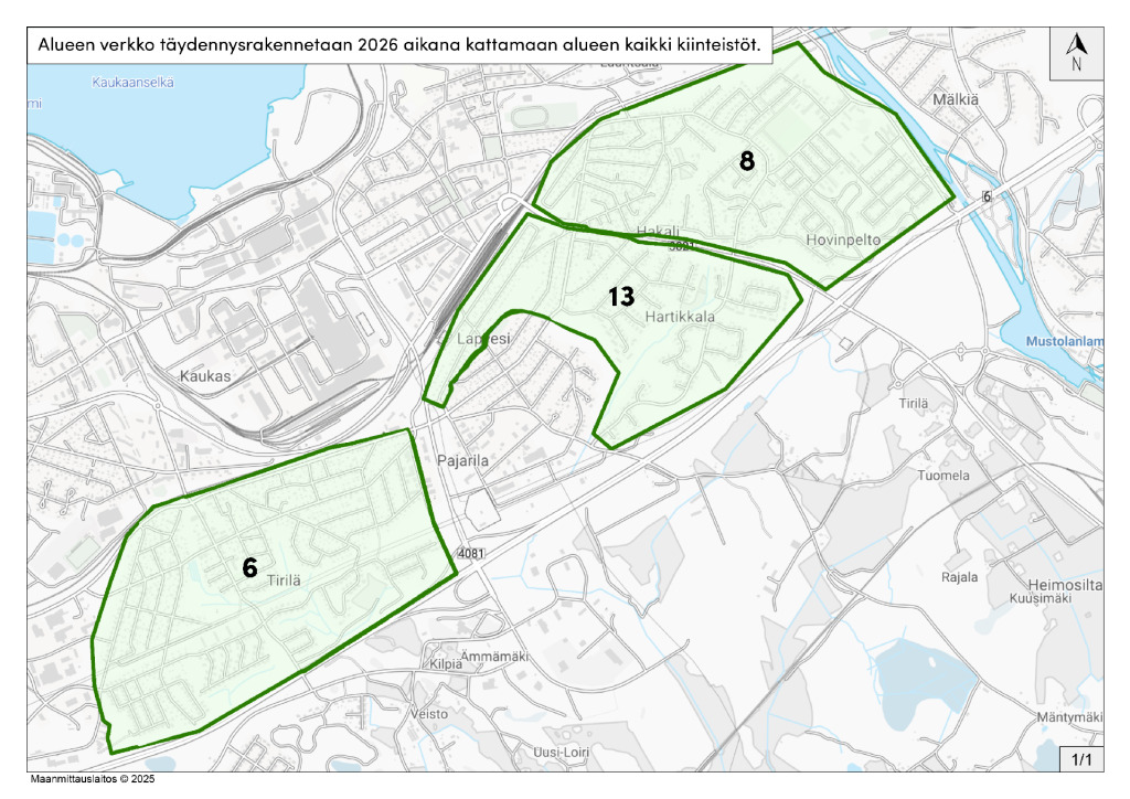 Verkon laajentamisprojekti - Lappeenranta Alue 6, 8, 13 (pdf)