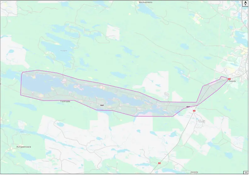 Hankekartta Kuusamo 14